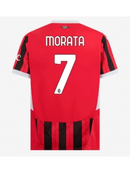 AC Milan Alvaro Morata #7 Replika Hemmakläder 2024-25 Kortärmad